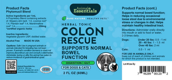 Animal Essentials, Colon Rescue (Phytomucil), 2 oz