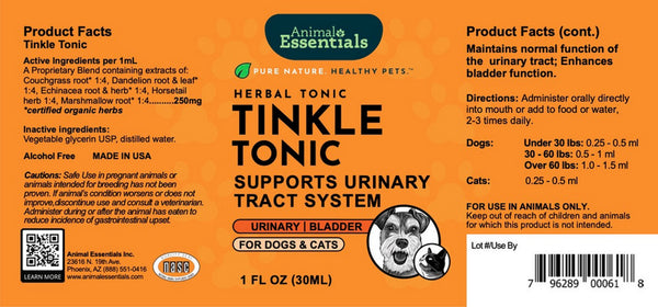 Animal Essentials, Tinkle Tonic, 1 oz