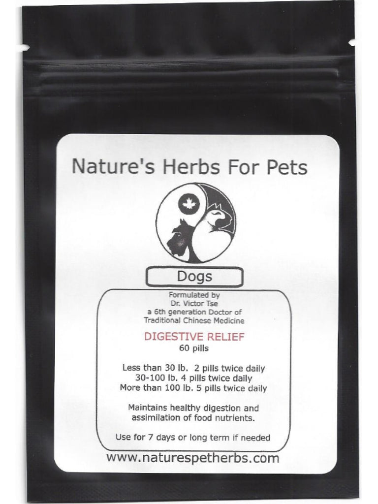 Natures Herbs for Pets, Digestive Relief for Dogs, 60 ct