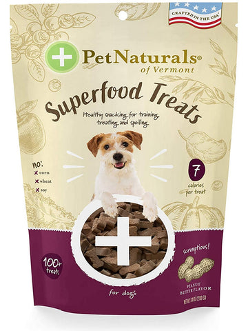 Pet Naturals of Vermont, Superfood Treats Peanut Butter Flavor, 120 chews