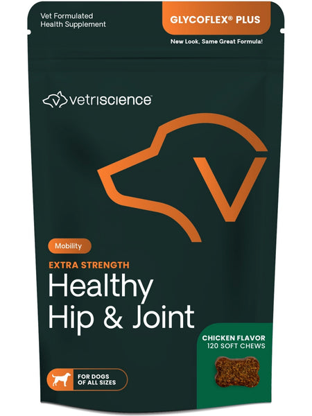 VetriScience Laboratories, Extra-Strength Healthy Hip & Joint (Formerly Glyco Flex Stage 3), 120 Soft Chews