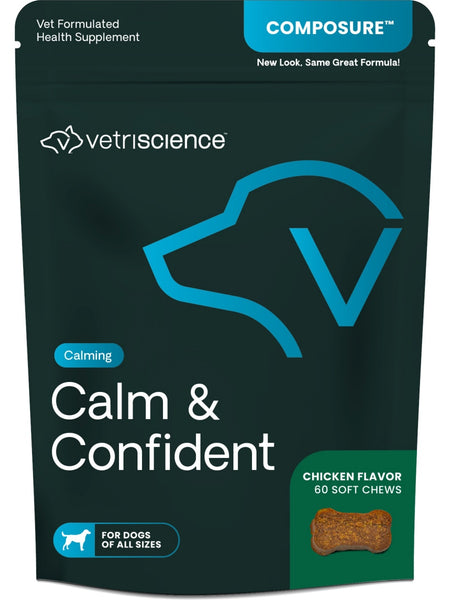 VetriScience Laboratories, Calm & Confident (Formerly Composure), 60 Soft Chews